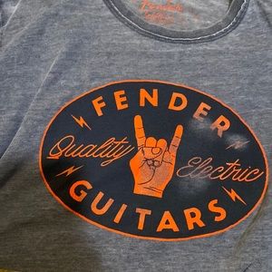 Lucky Brand Vintage Fender guitar shirt